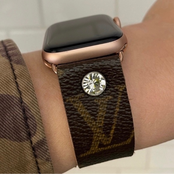 Luxury Brown Monogram Apple Watch Band I have both sizes! Listing is for band - Picture 1 of 3